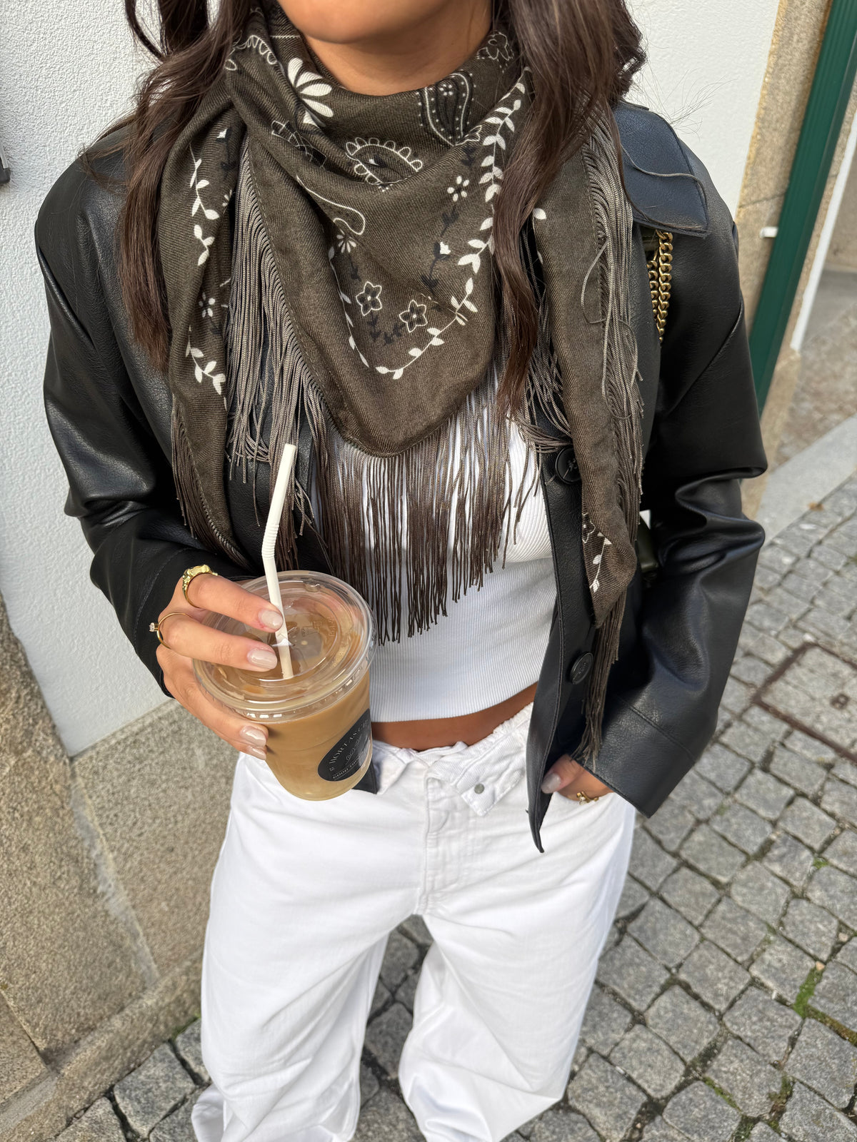 FRINGE SCARF | CAQUI